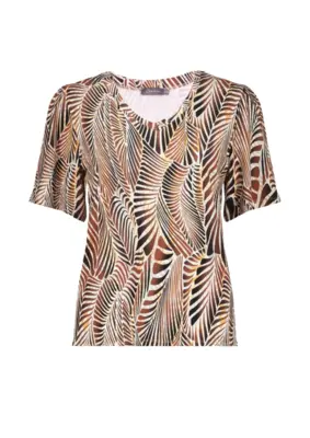 Geisha | T-shirt v-neck aop
