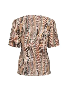 Geisha | T-shirt v-neck aop