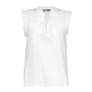 Geisha | Top broderie angles