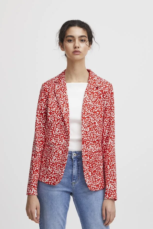 Ichi | IhKate Print BL12 Poppy Red Print