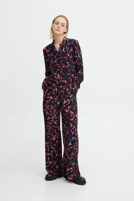 Ichi | IHKIMLI PA Poppy Red Print