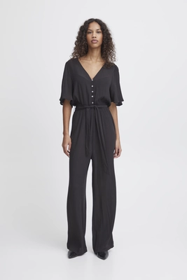 Ichi | Jumpsuit ihmarrakech aop js4 black