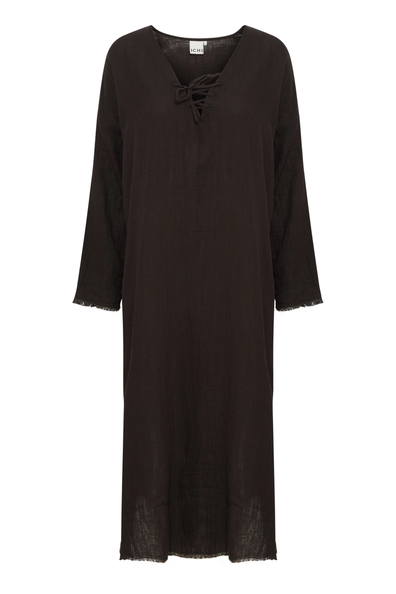 Ichi | Jurk iafoxa beach dress 2 black