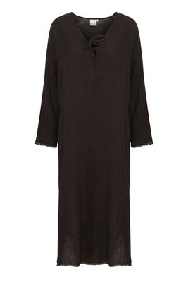 Ichi | Jurk iafoxa beach dress 2 black