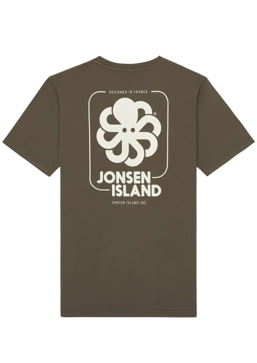 Jonsen Island | T-shirt classic big labelchocolate