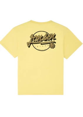 Jonsen Island | T-shirt loose fit bubble skate yellow