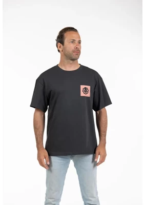 Jonsen Island | T-shirt loose fit coloublock black