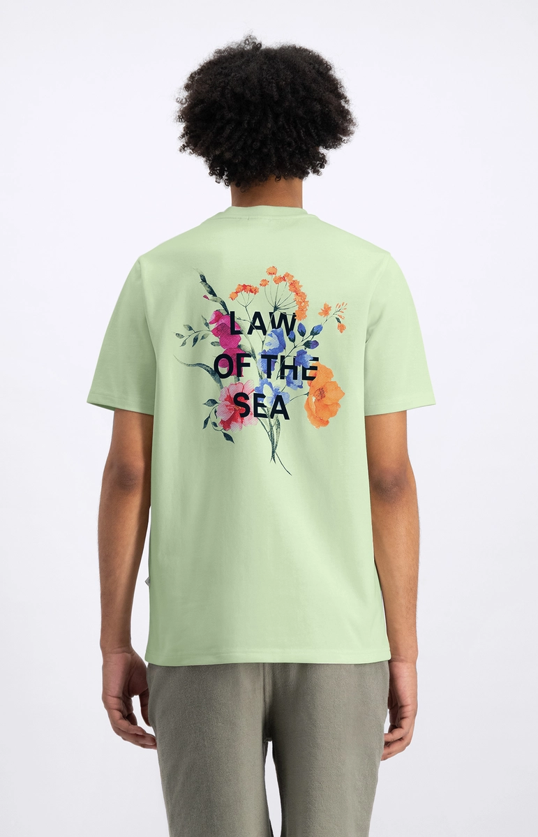 Law of the Sea | Botanicals backprinted artwork tee