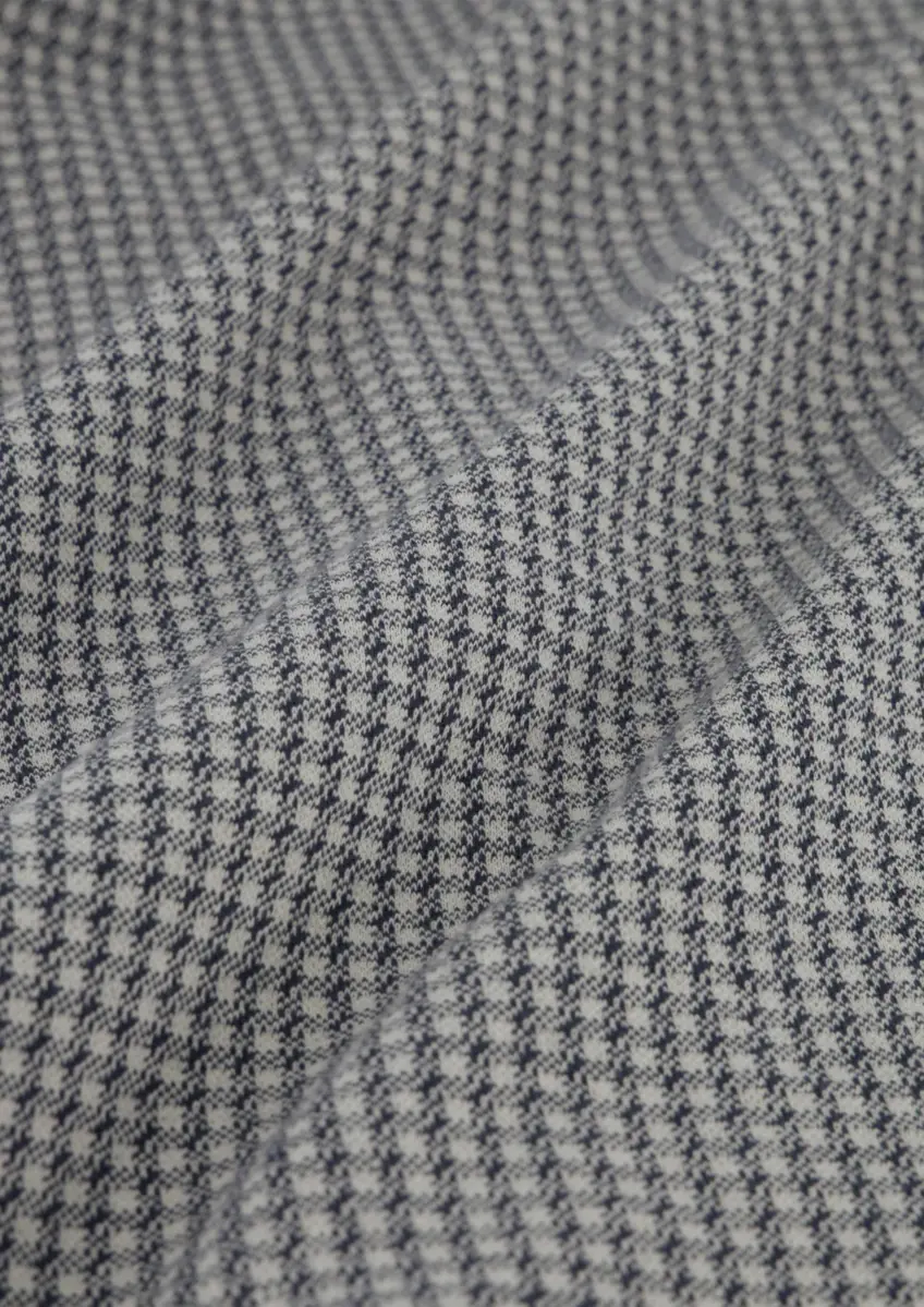 Law of the Sea | Cloud knitted check shirt