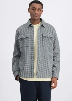 Law of the Sea | Cloud knitted check shirt