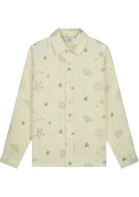 Law of the Sea | Coral allover printed shirt