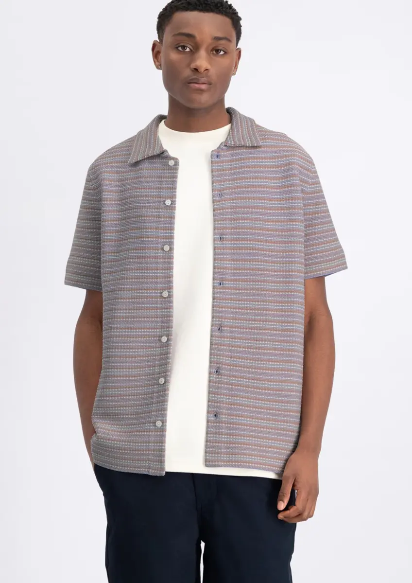 Law of the Sea | enis jacquard knitted shirt
