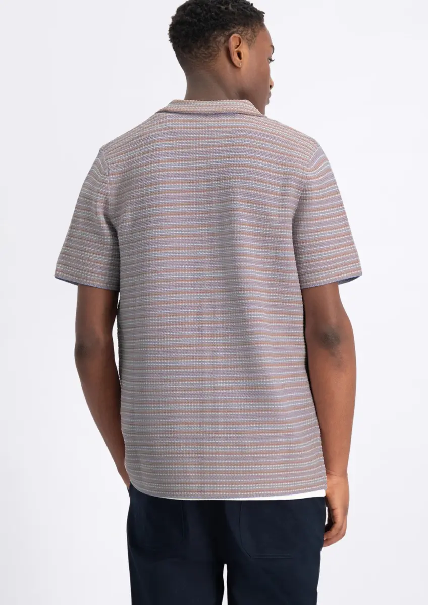 Law of the Sea | enis jacquard knitted shirt