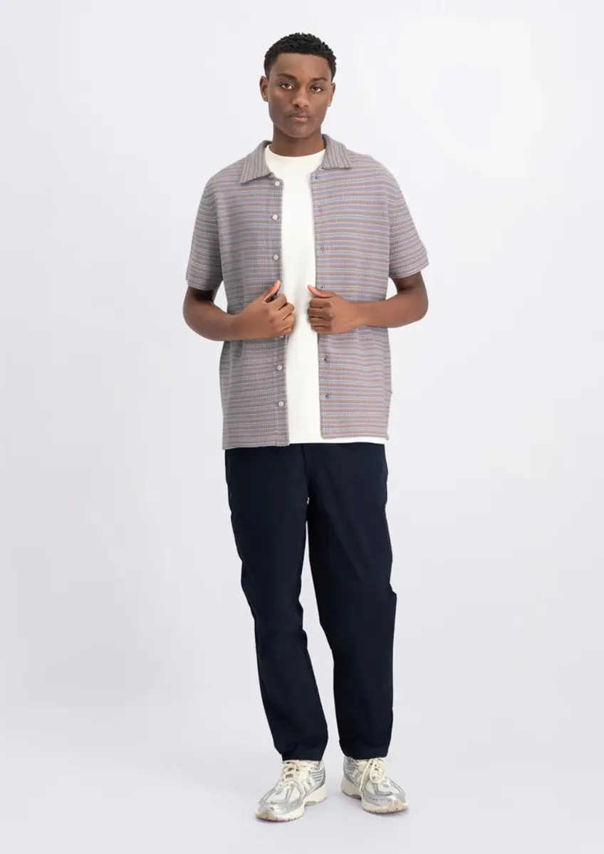 Law of the Sea | enis jacquard knitted shirt
