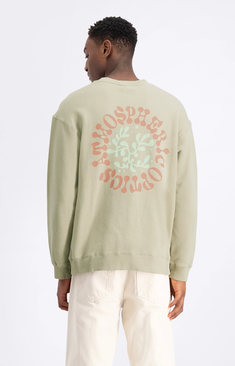 Law of the Sea | Swell crewneck sweater with backprint