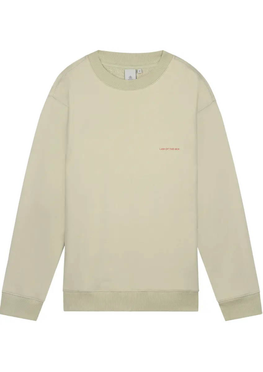 Law of the Sea | Swell crewneck sweater with backprint