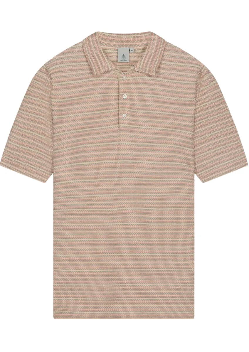 Law of the Sea | Vague jacquard knitted polo