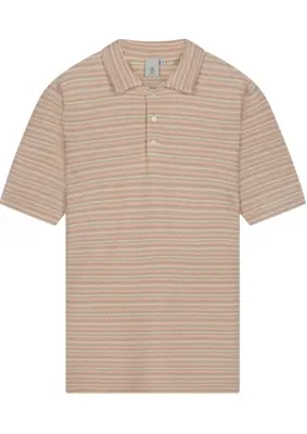 Law of the Sea | Vague jacquard knitted polo