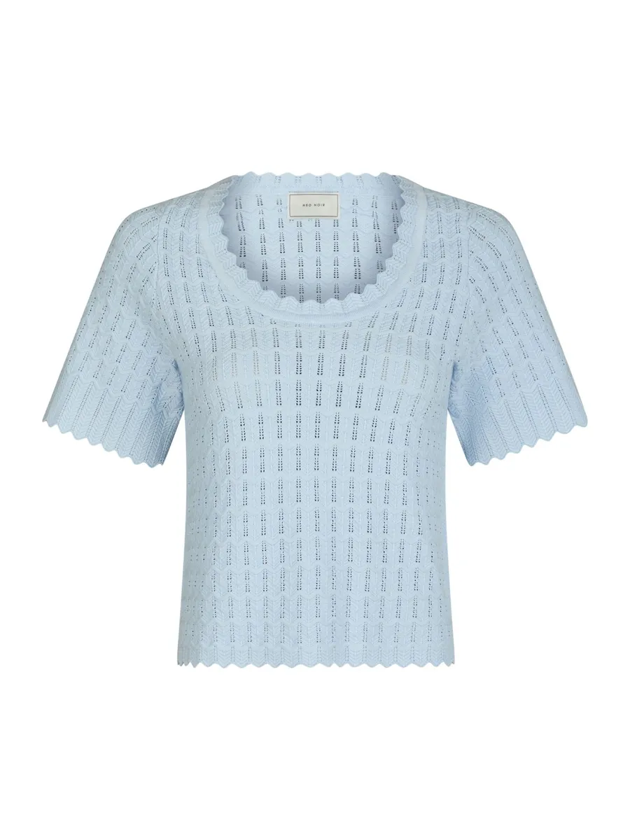 Meiko solid knit blouse