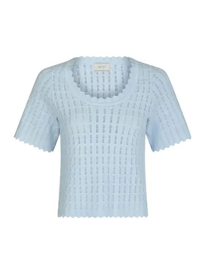 Meiko solid knit blouse