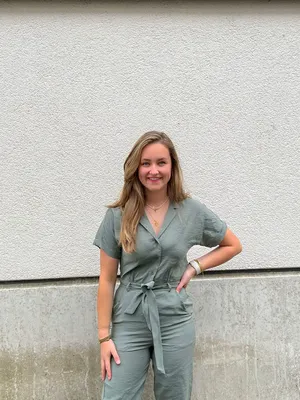 Miss Butcher | Diga Jumpsuit Dk. Delphi green