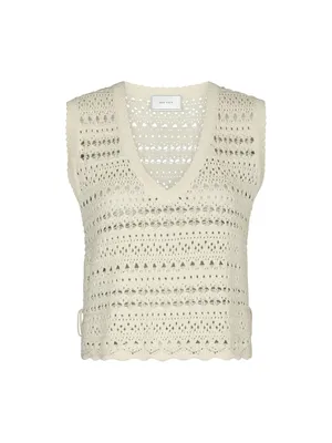 Neo Noir | Catana crochet knit top