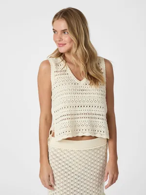 Neo Noir | Catana crochet knit top
