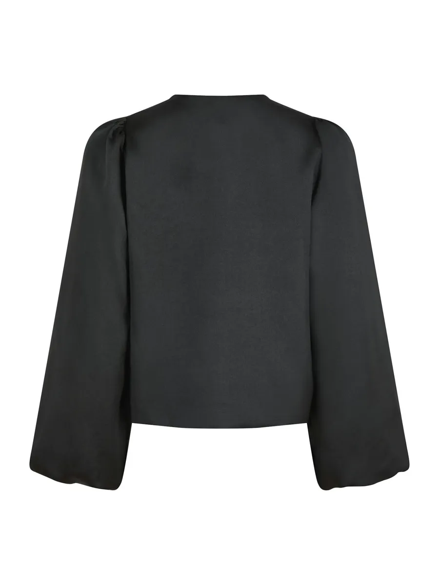 Neo Noir | Daliska dull satin blouse