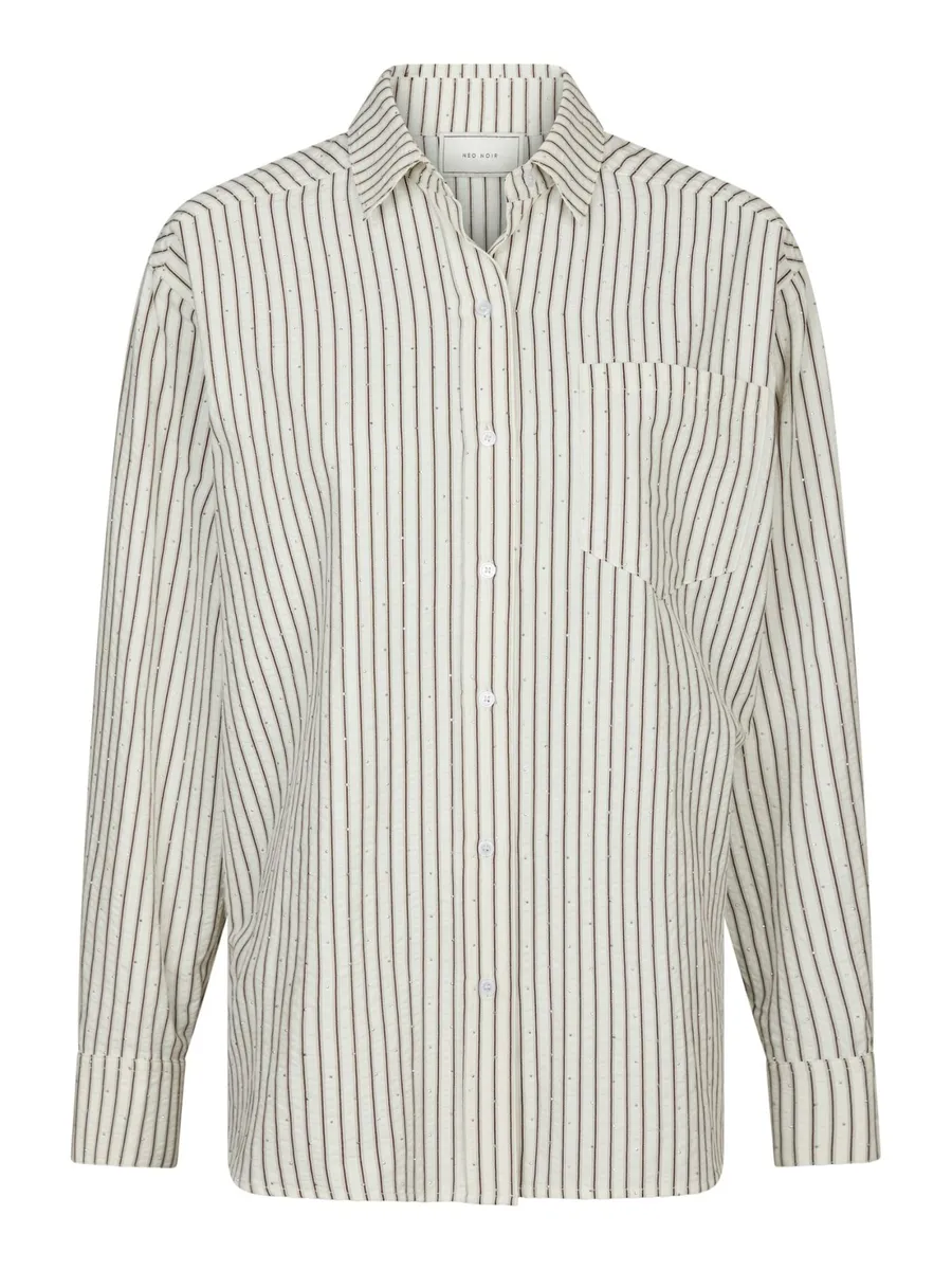 Neo Noir | Dalma crepe stone shirt