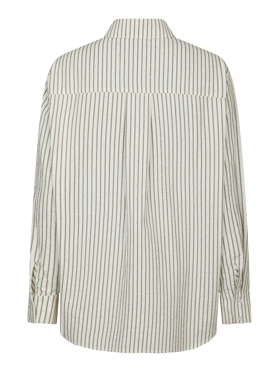 Neo Noir | Dalma crepe stone shirt