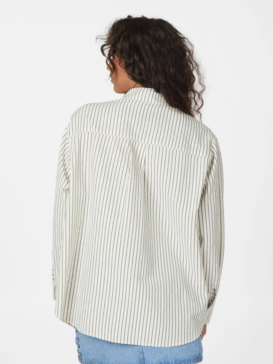 Neo Noir | Dalma crepe stone shirt