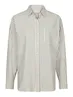 Neo Noir | Dalma crepe stone shirt