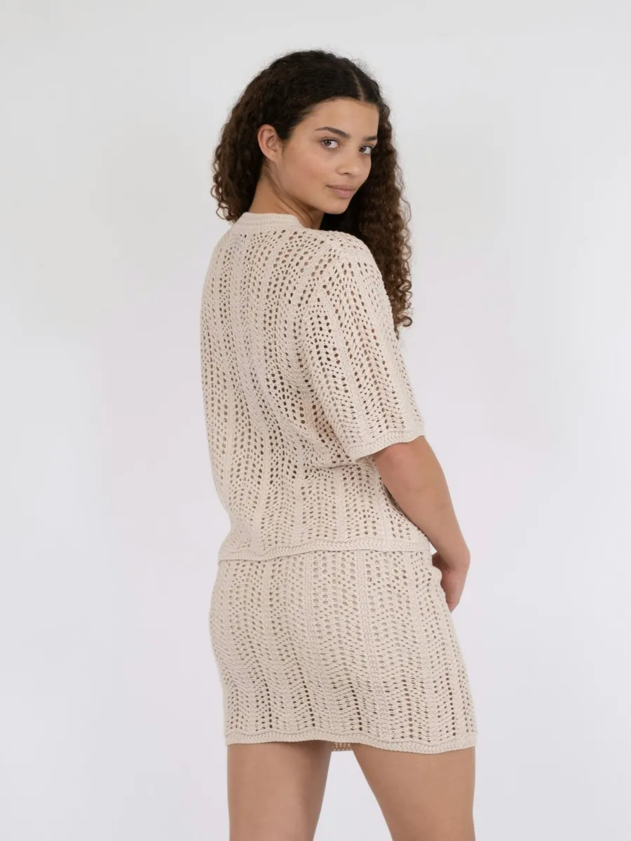 Neo Noir | Ellen crochet knit cardigan