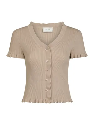 Neo Noir | Esla frill knit tee