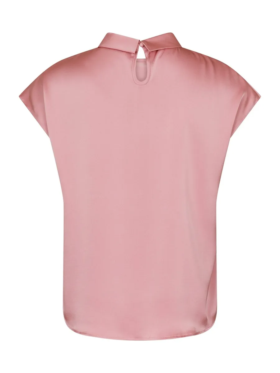 Neo Noir | Fleur drapy satin blouse