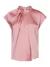 Neo Noir | Fleur drapy satin blouse