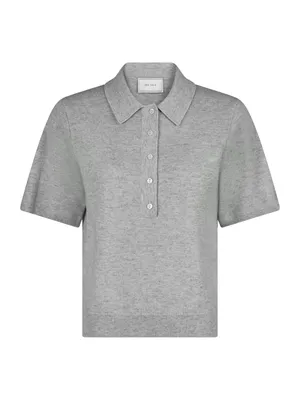 Neo Noir | Gracie knit polo tee