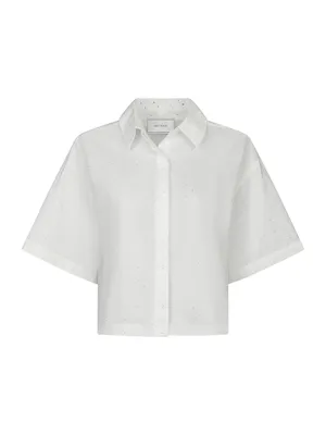 Neo Noir | Jasie Poplin Stone Shirt