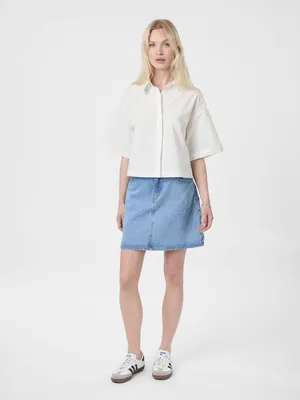 Neo Noir | Jasie Poplin Stone Shirt