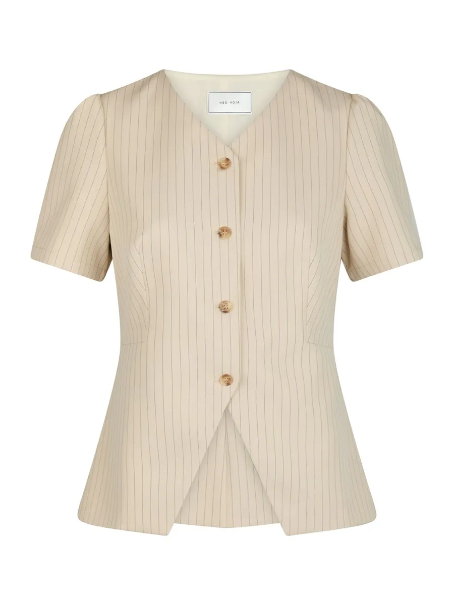 Neo Noir | Jules pinstriped blouse