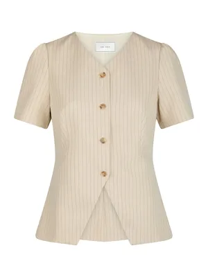 Neo Noir | Jules pinstriped blouse