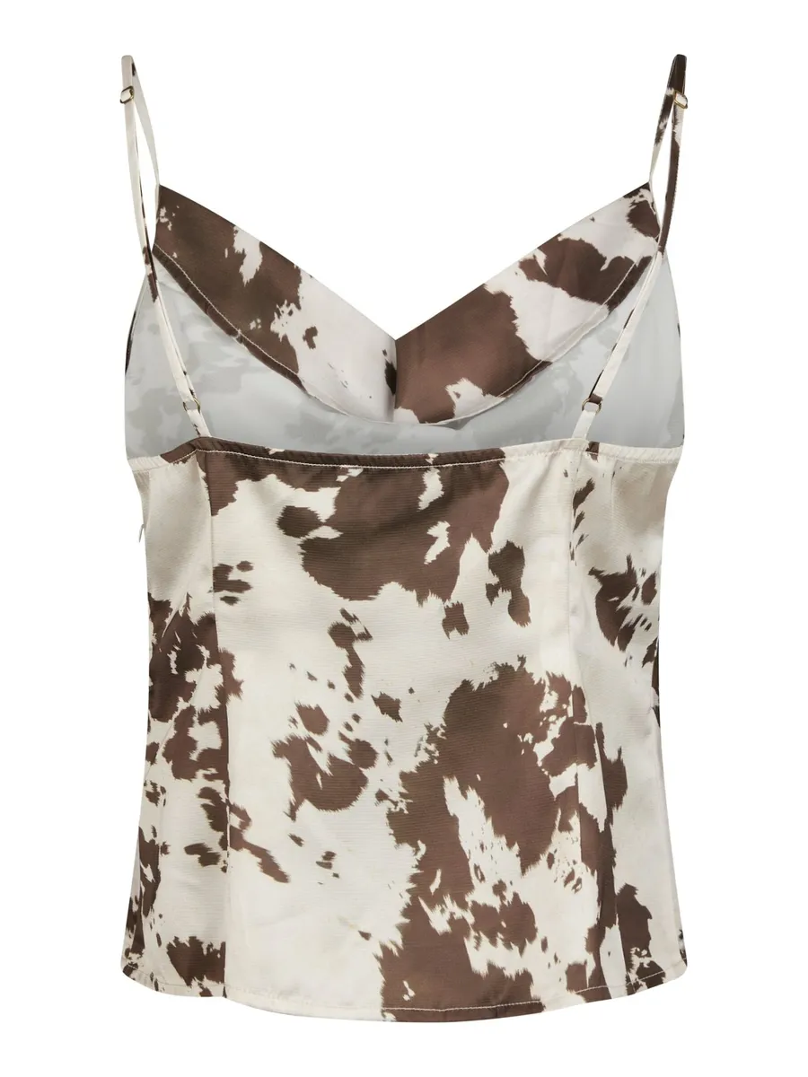 Neo Noir | Lindy cow print top