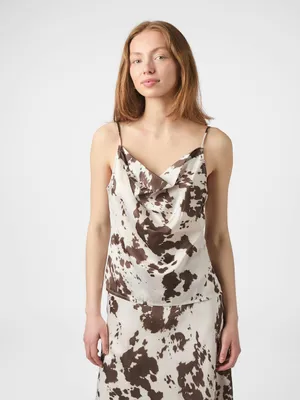 Neo Noir | Lindy cow print top