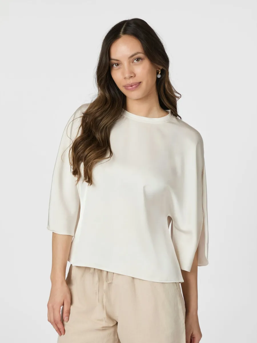 Neo Noir | Liora heavy sateen blouse