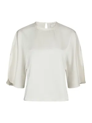 Neo Noir | Liora heavy sateen blouse