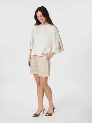 Neo Noir | Liora heavy sateen blouse