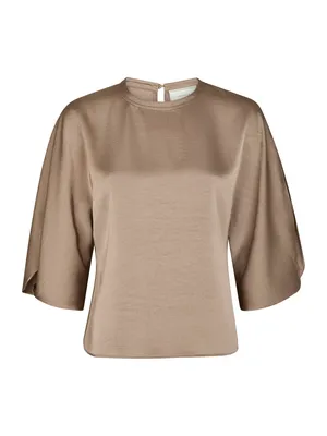 Neo Noir | Liora heavy sateen blouse