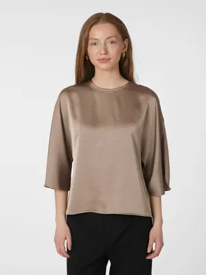 Neo Noir | Liora heavy sateen blouse