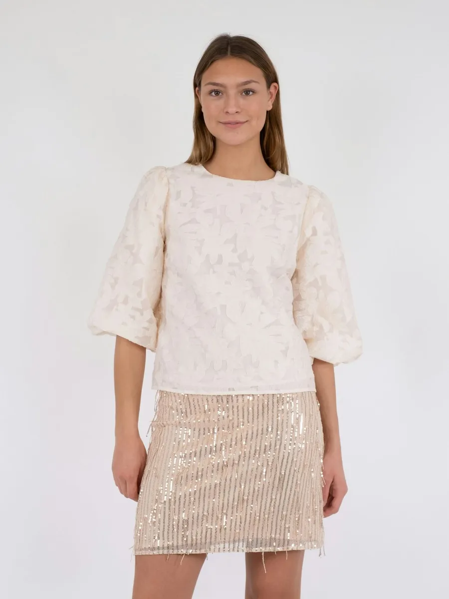 Neo Noir | Lorraine brocade blouse