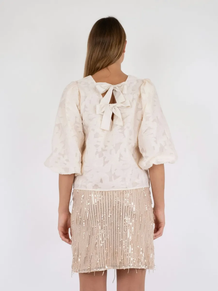 Neo Noir | Lorraine brocade blouse